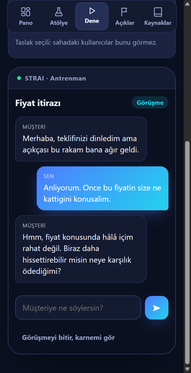 Antrenman sohbeti