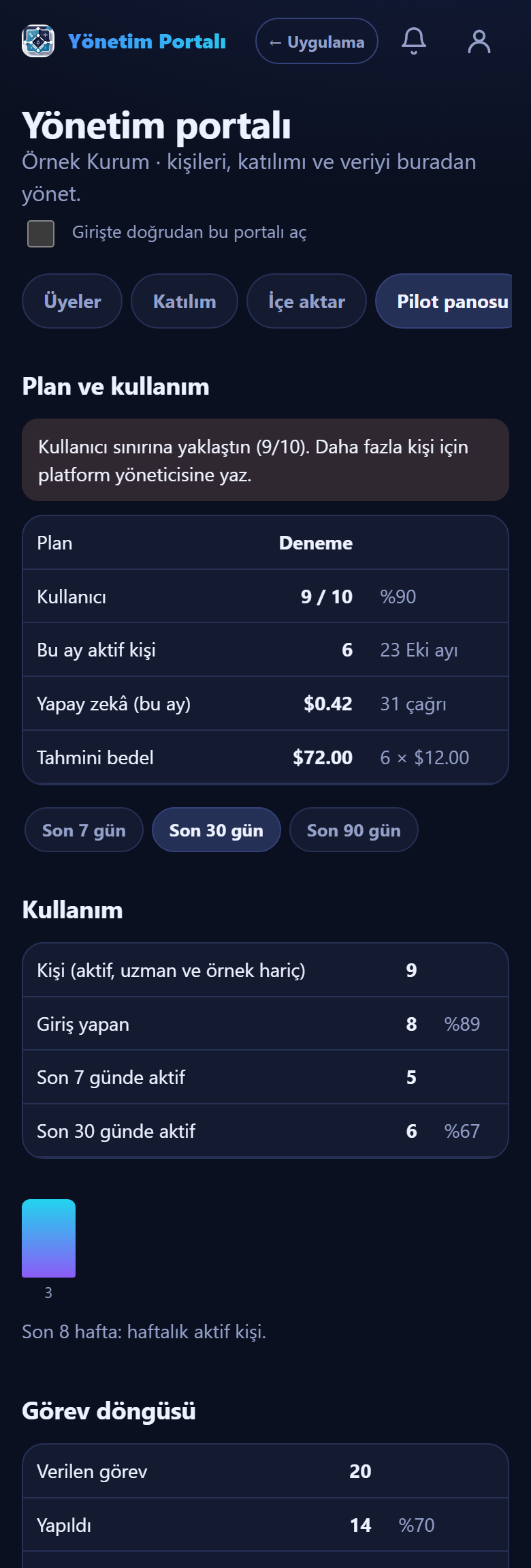Pilot panosu